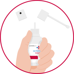 Applikator aufsetzen