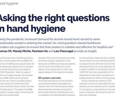 Die richtigen Frage zur Händehygiene stellen