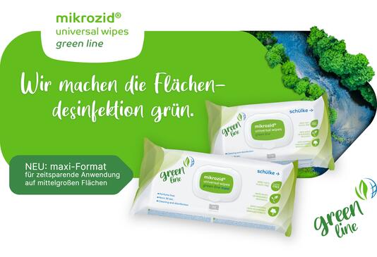 mikrozid® universal wipes green line