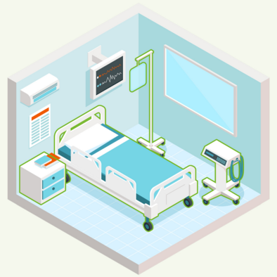 Tägliche Flächen­desinfektion im Stations­alltag