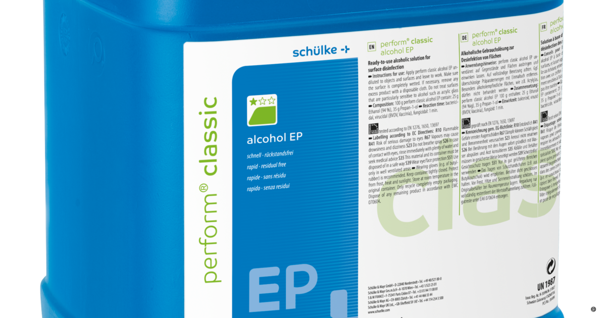 Schülke perform Flächendesinfektion in Pulverform