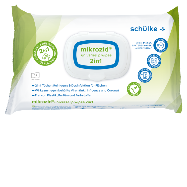 mikrozid® universal p wipes 2in1