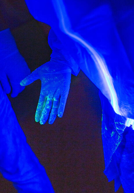 Kreuzkontamination unter der UV-Lampe