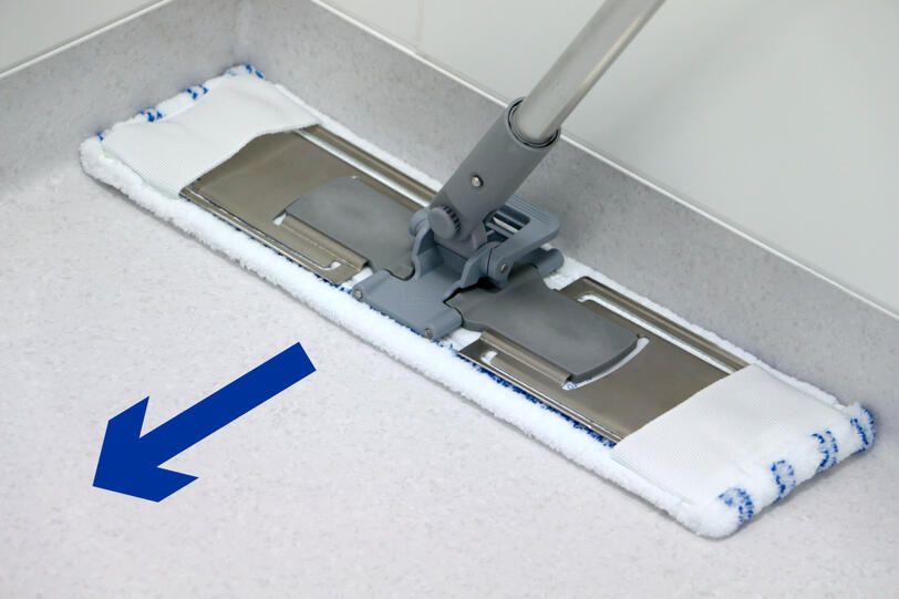 Laufrichtung Wischtextil