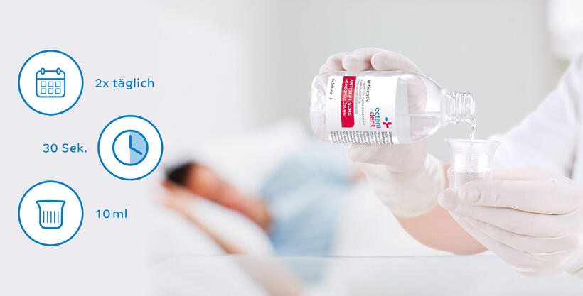 Instructions for use of octenident® antiseptic as part of pneumonia prophylaxis