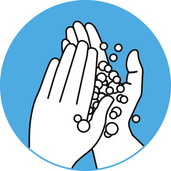 Regelmäßige & gründliche Händehygiene