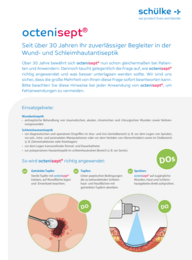Flyer sichere Anwendung octenisept®