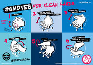 #6Moves for clean hands