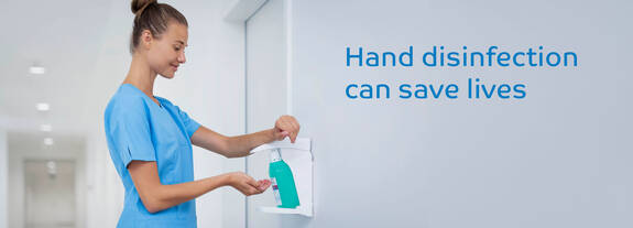 Hand disinfection can save lives