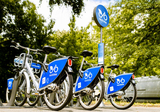 The new nextbike station „Johnson & Johnson / Schülke“ (Photo © Stadt Norderstedt)