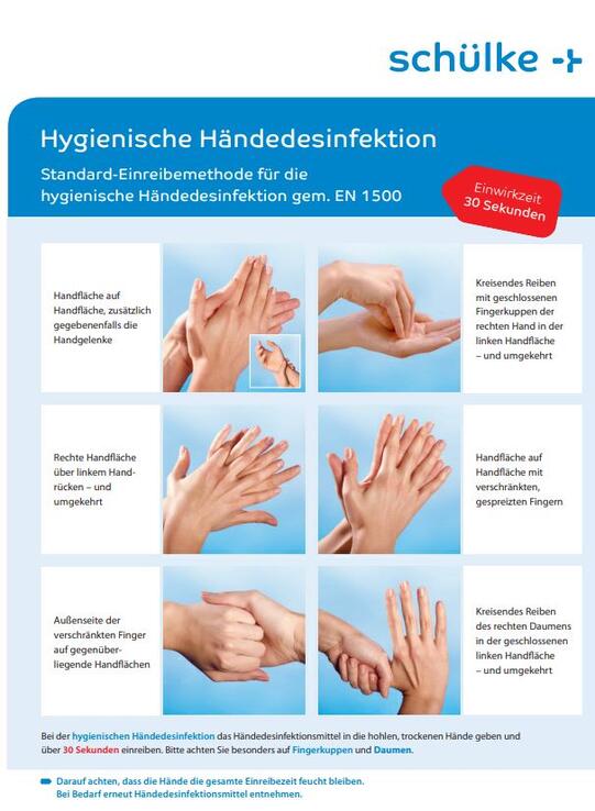 Hygiene Händedesinfektion