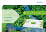 mikrozid® universal wipes green line - Wir machen die Flächendesinfektion grün