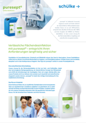 Verlässliche Flächendesinfektion mit puresept