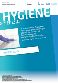 Qualität und Prüfung von gebrauchsfertigen Desinfektionstüchern aus nachwachsenden Rohstoffen