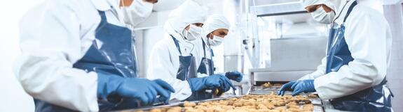 Disinfection when handling food