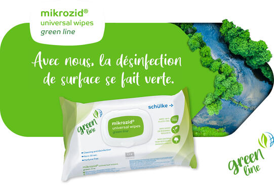 mikrozid® universal wipes green line
