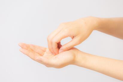 Hand disinfection with schülke