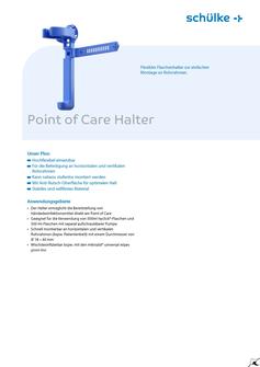 Point of Care Halter - Produktinformationsblatt