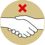 Händeschütteln vermeiden