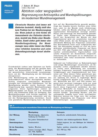 Artikel Chronische Wunden